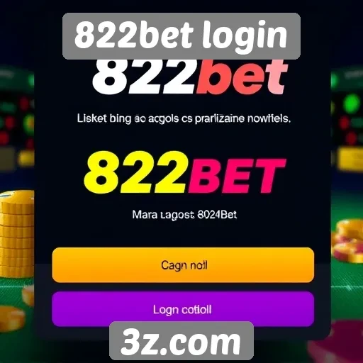 Recursos disponíveis após o login no 822bet