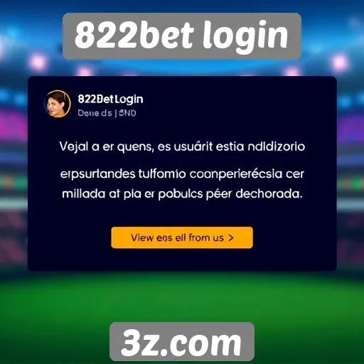 Feedback de usuários sobre o 822bet login